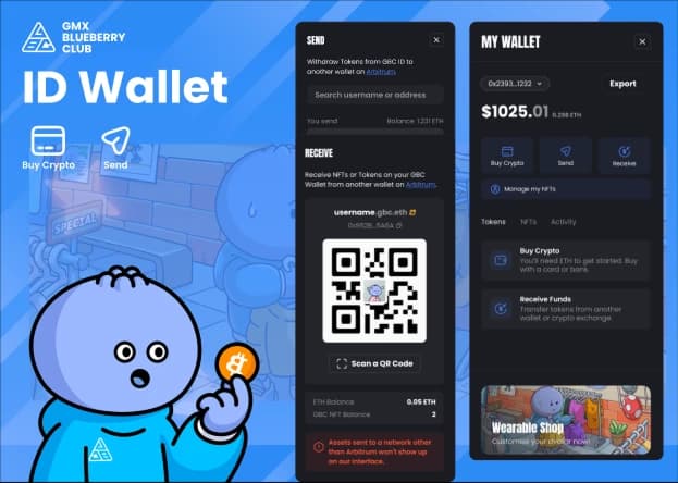 GBC Wallet screen