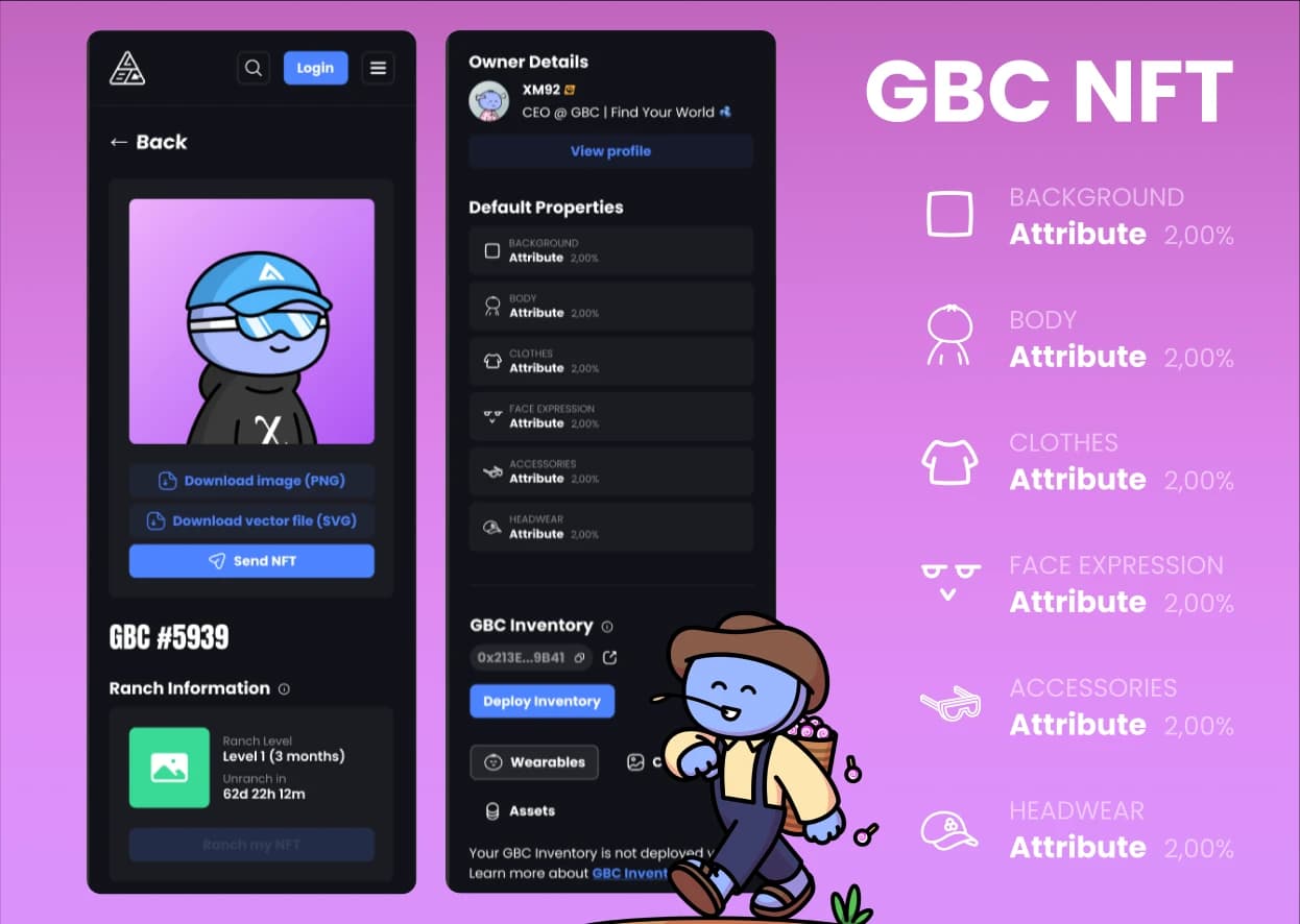 GBC NFT screen