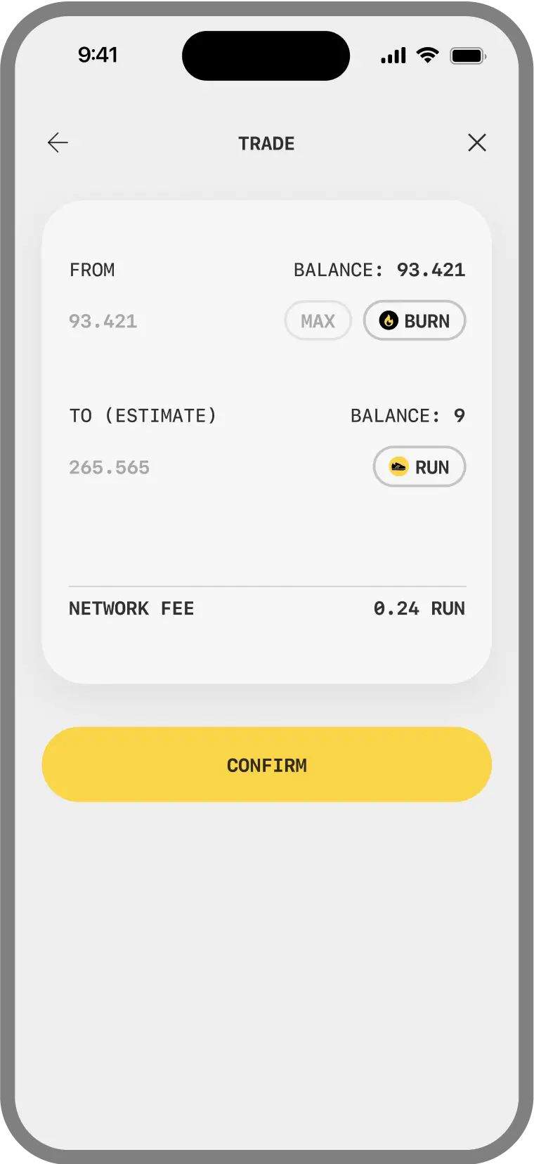 Step App mobile screen