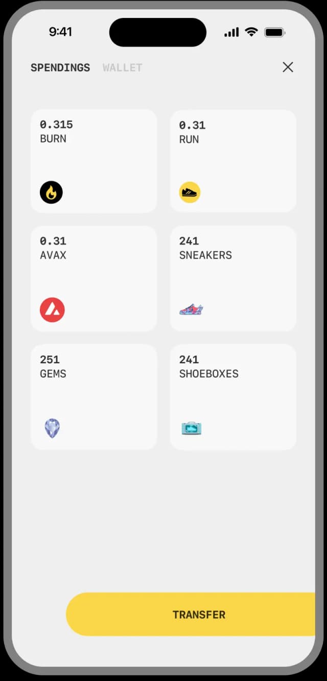 Step App mobile screen